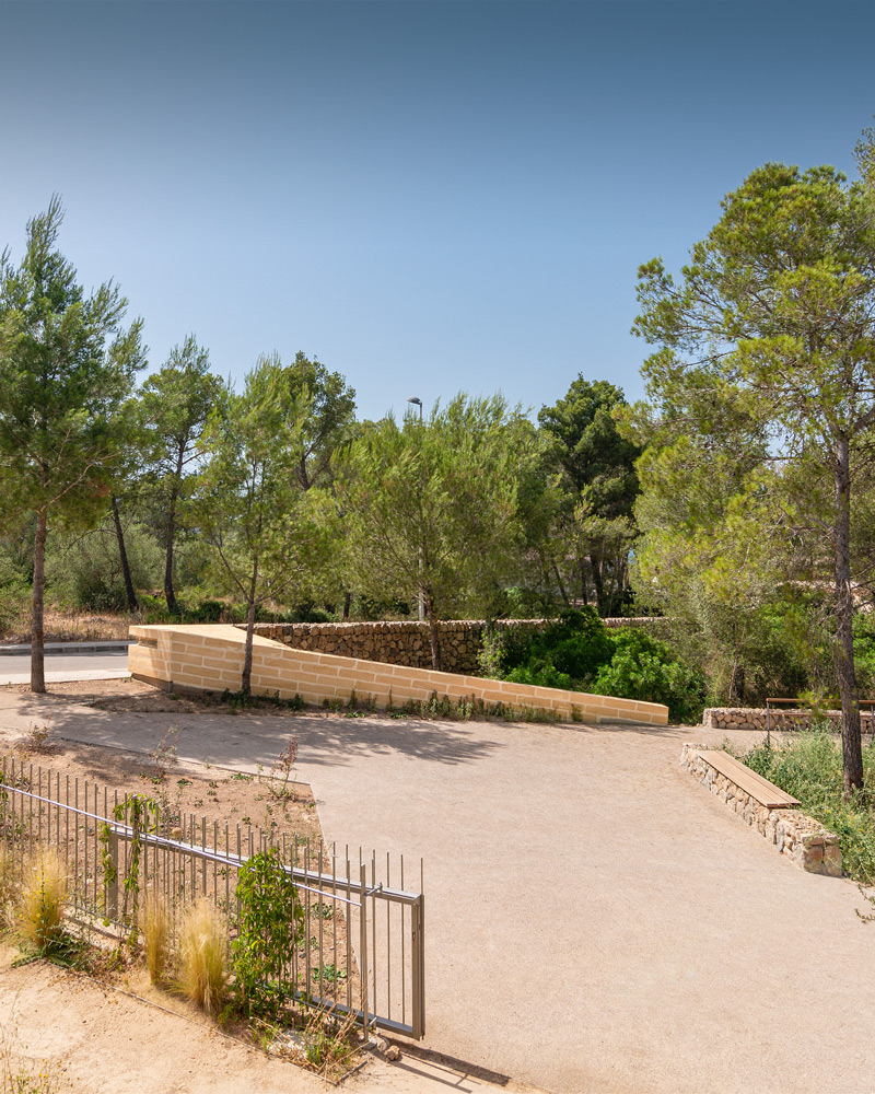 Fita de marés de entrada al Recinto Arqueológico de Son Caulelles 
