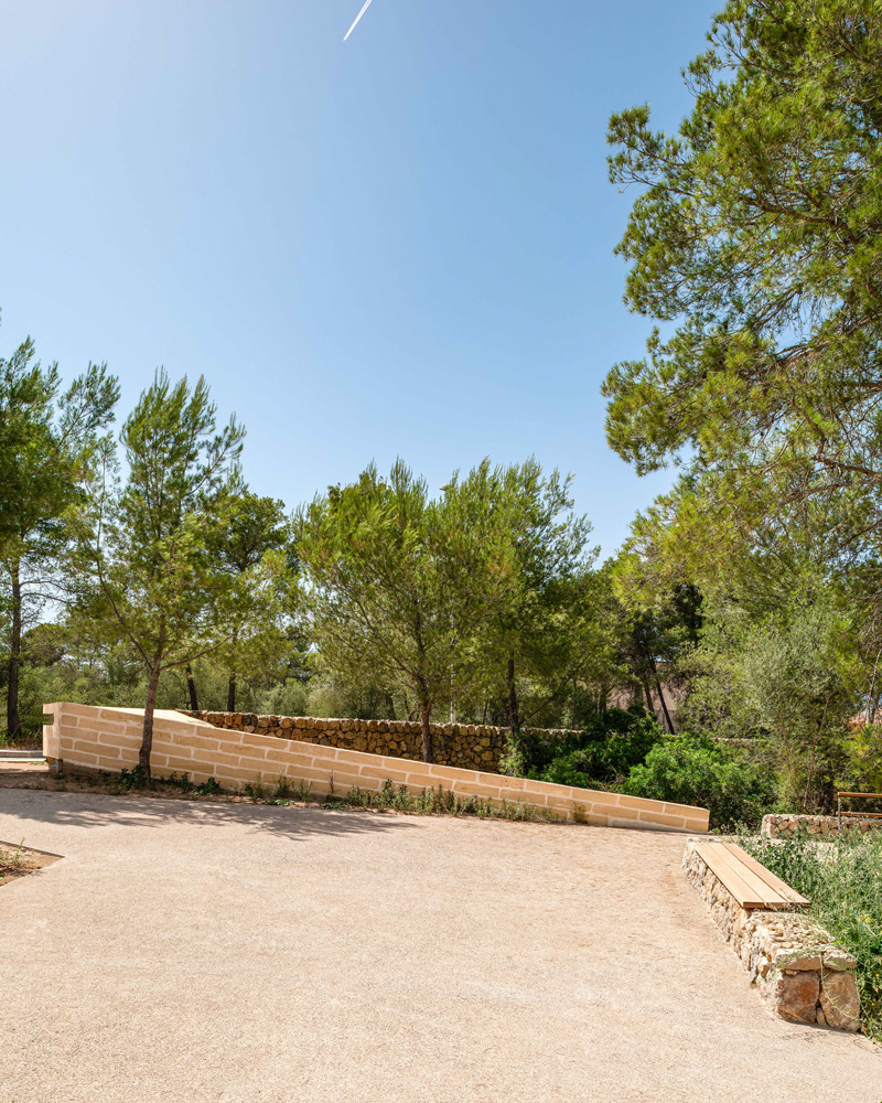 Fita de marés de entrada al Recinto Arqueológico de Son Caulelles 