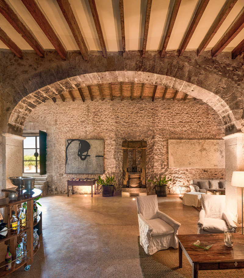 Salón principal de Torrent Fals – fotógrafo de arquitectura en Mallorca