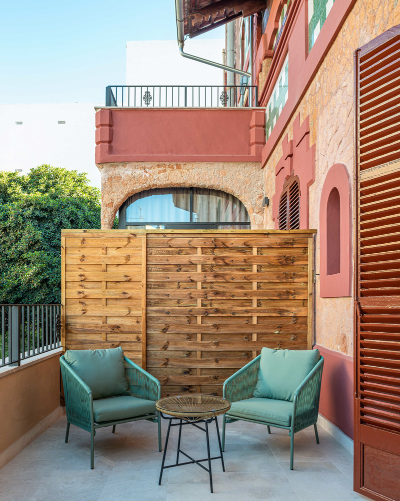 Terraza de la habitación del Hotel Can Quetglas