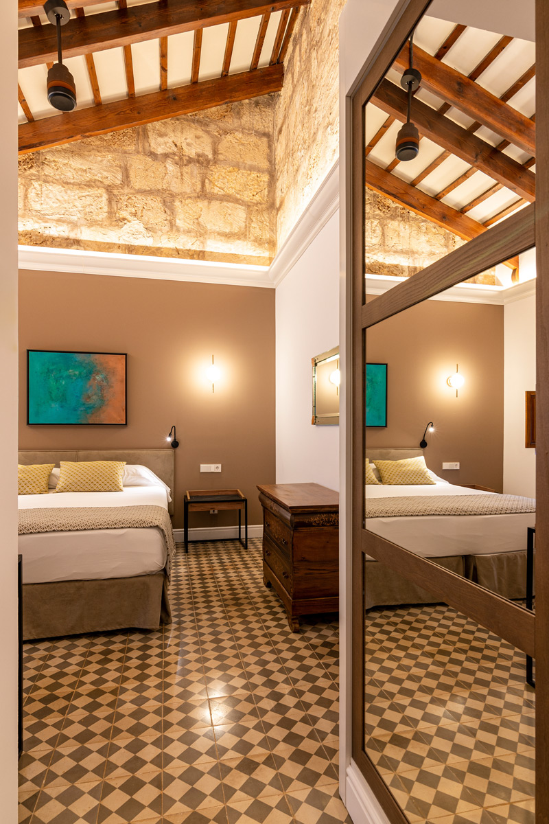 Entrada de la habitación del Hotel Can Quetglas