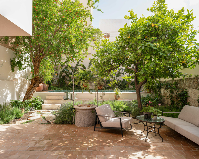 Interior de vivienda sostenible en Mallorca fotografiada por un fotógrafo de arquitectura