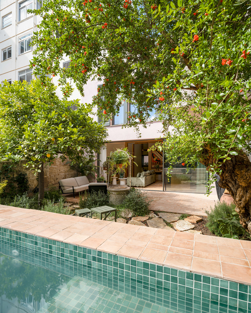 Interior de vivienda sostenible en Mallorca fotografiada por un fotógrafo de arquitectura
